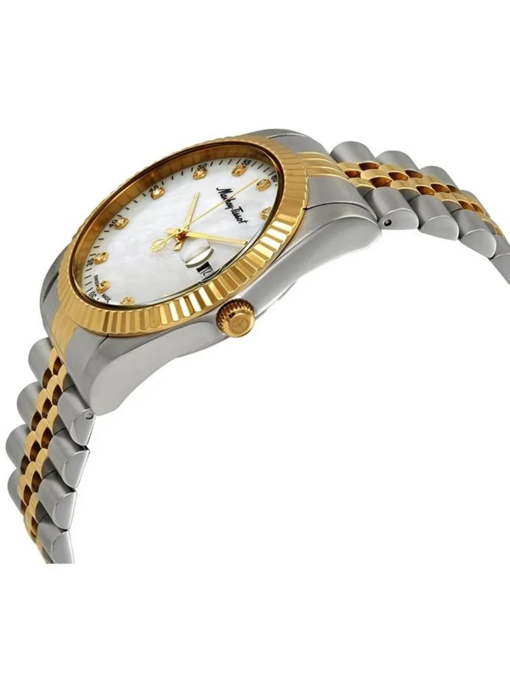 NWT Mathey-Tissot Mathey II Quartz Crystal Mother of Pearl Dial Men's Watch